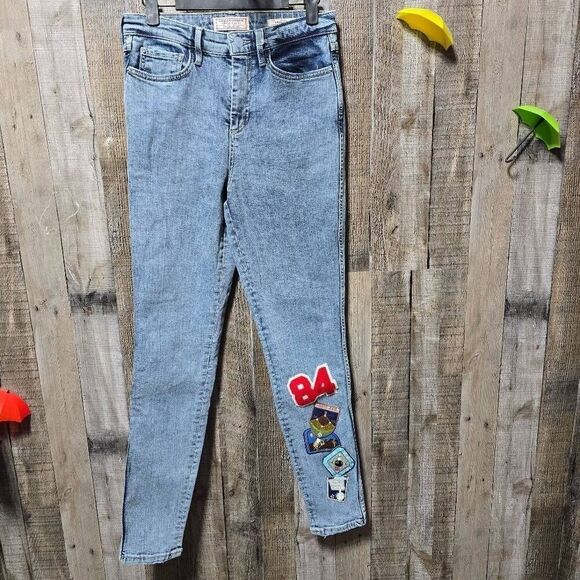 GUESS Originals 1981 Capsule Patch Skinny Jeans Retro Vintage Look NWT - Picture 2 of 8